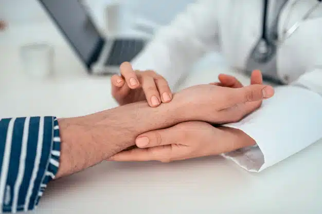 Chinese Medicine pulse taking procedure