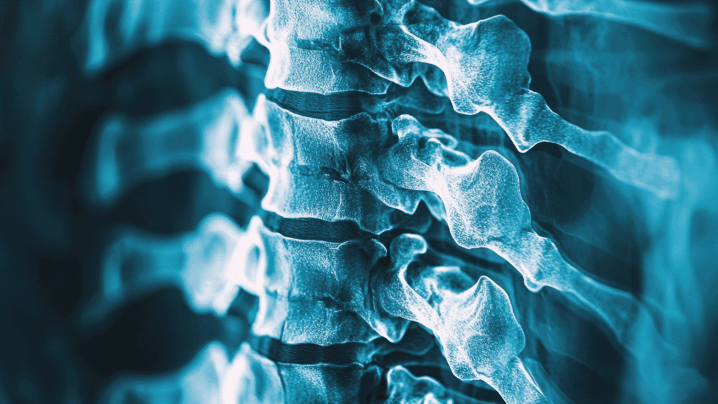 x-ray of lumbar close up showing structural alignment to alleviate back pain