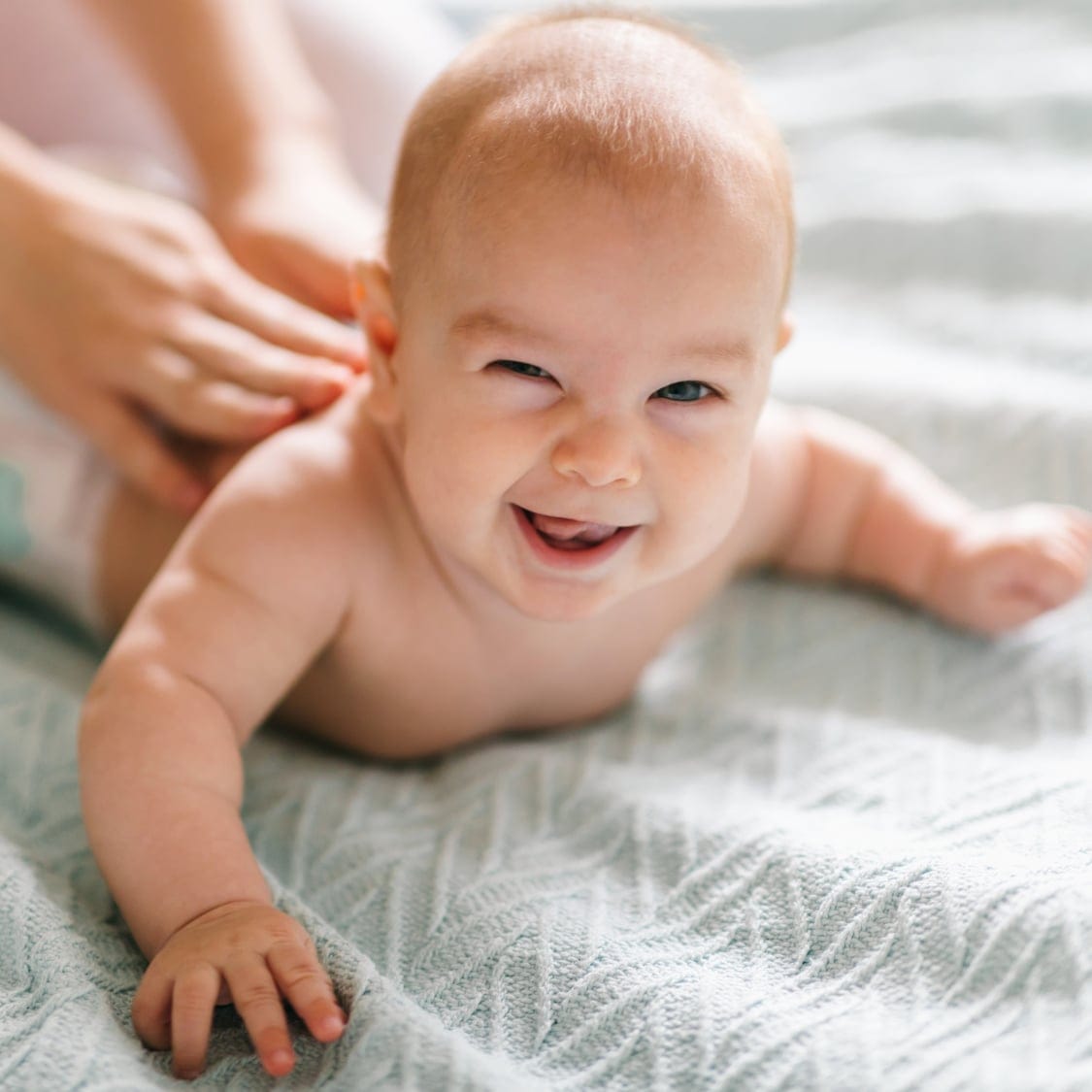 baby receiving pediatric tui na