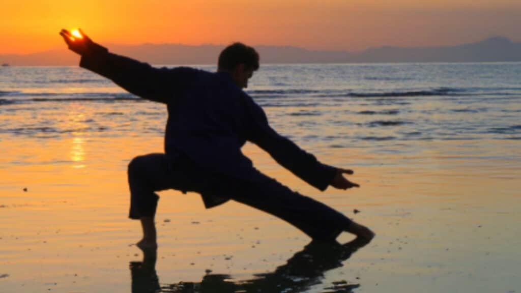 Man performing tai chi