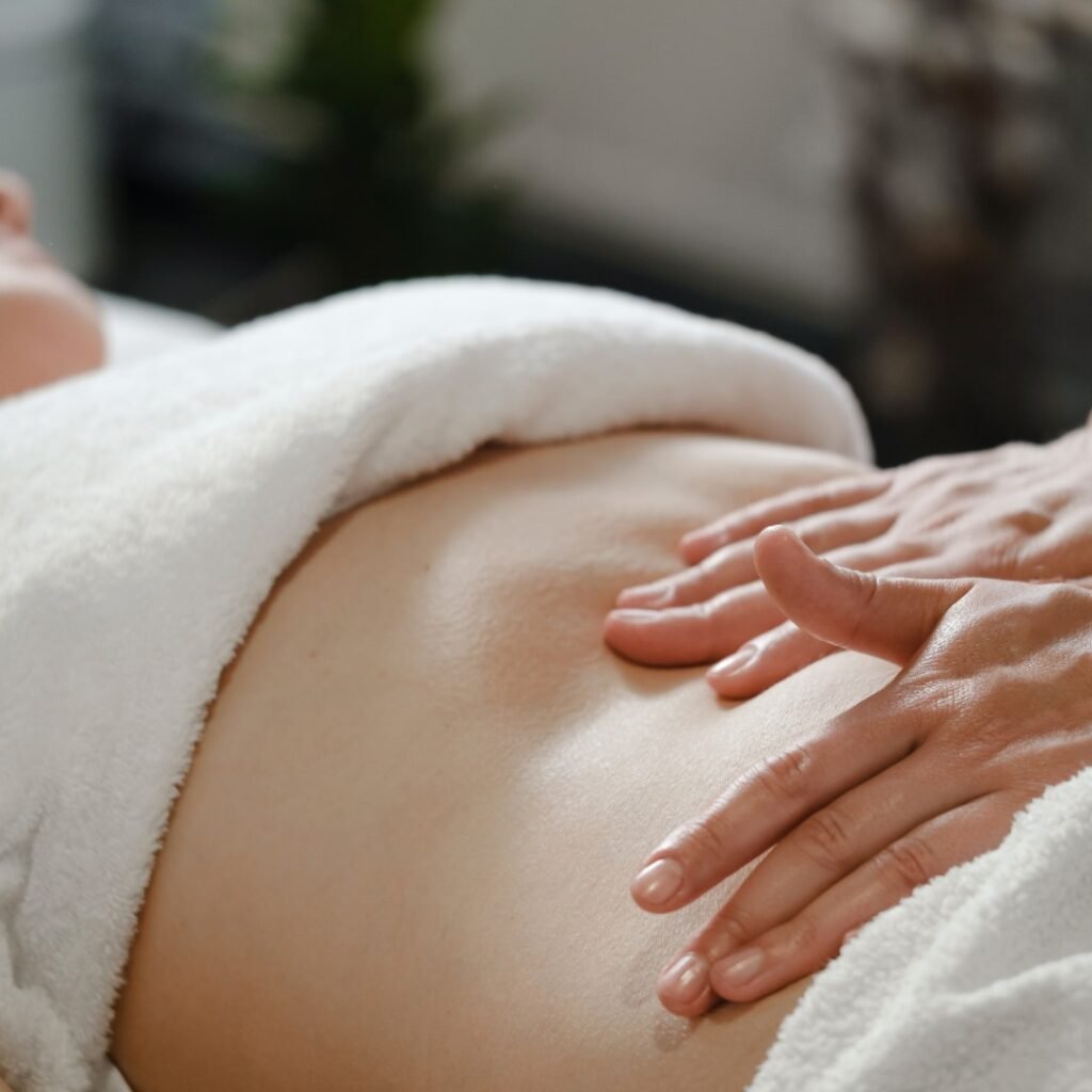 Doc Blackstone performing Japanese hara diagnosis