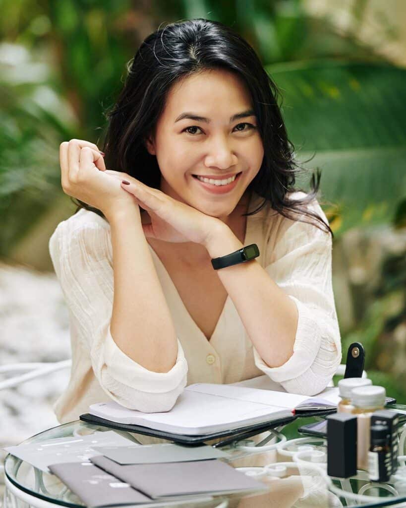 woman happy with surgery intervention by Doc Blackstone