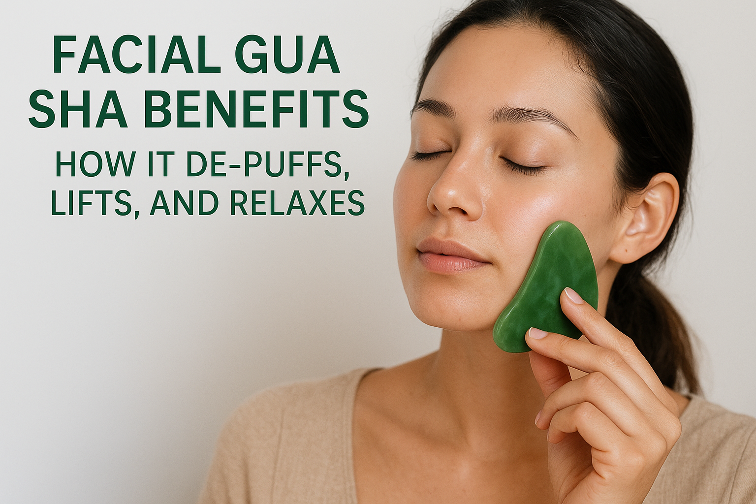 Facial Gua Sha Benefits: How It De-Puffs, Lifts, And Relaxes