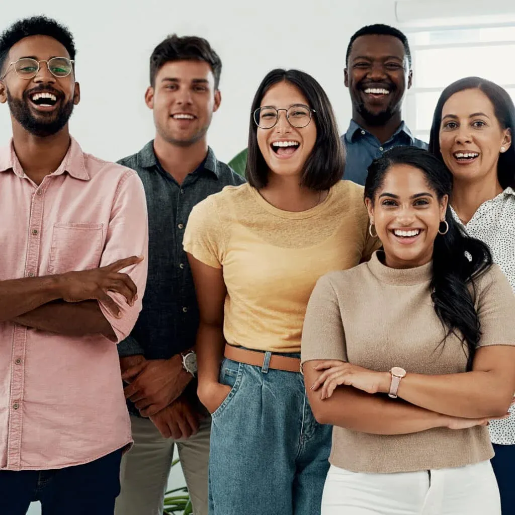 group of people happy with results of Doc Blackstone needle-free acupuncture